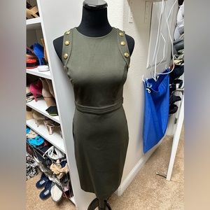 WHBM dress, olive green never worn